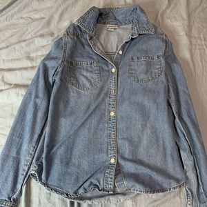 Light blue jean flannel